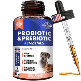 Probiotics & Prebiotics with Enzymes for Dogs & Puppies (Option: With Enzymes)