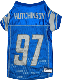 Aidan Hutchinson Pet Striped Jersey (Det) (Color: Team Colors, size: MD)