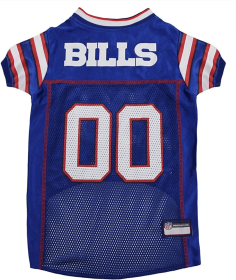 Buffalo Bills Pet Striped Jersey (size: XXL)
