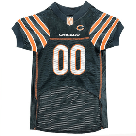 Chicago Bears Pet Striped Jersey (size: XXL)