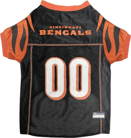 Cincinnati Bengals Pet Striped Jersey (size: SM)