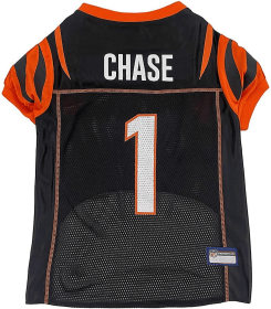 Ja'marr Chase Pet Jersey (Cin) (Color: Team Colors, size: XS)