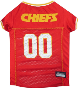 Kansas City Chiefs Pet Striped Jersey (size: XXL)
