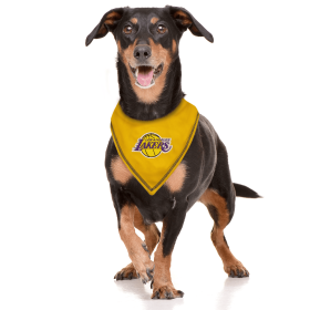 LA LAKERS TIE AROUND BANDANA (size: S-M)