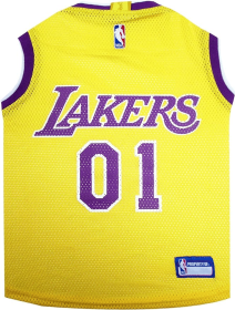 LA Lakers Basketball Mesh Jersey (size: LG)