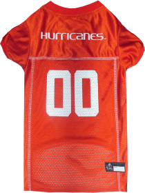 U Of Miami Pet Jersey (size: XL)