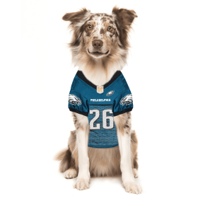 SAQUON BARKLEY PLAYER PET JERSEY (PHL) (Color: Team Colors, size: XS)