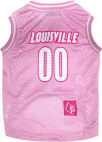 Louisville Pink Basketball Jersey (size: SM)