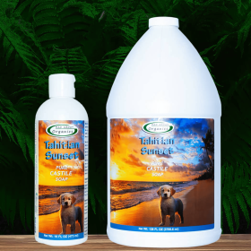 Tahitian Sunset Castile Soap Formulated for Dogs (size: Gallon)