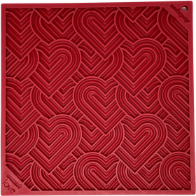 Heart Design "Love" eMat Enrichment Lick Mat (size: large)