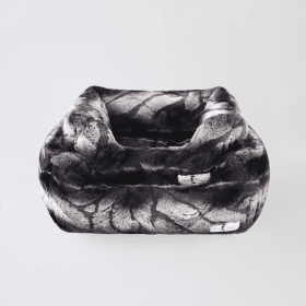 Deluxe Dog Bed (Color: Chinchilla, size: small)