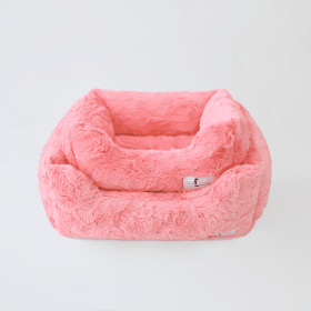 Cuddle Dog Bed (Color: Mauve, size: LG)