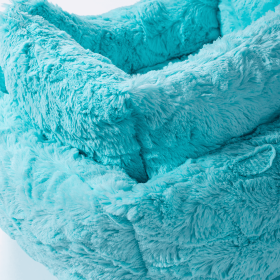 Cuddle Dog Bed (Color: Peach, size: SM)
