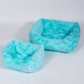 Cuddle Dog Bed (Color: Peach, size: LG)