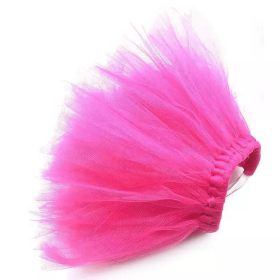 Hot Pink Dog Tutu Skirt (size: large)