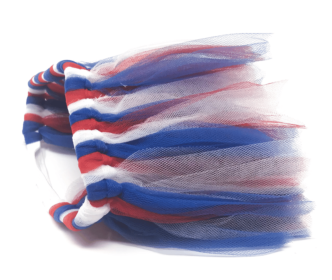 Red/White/Blue 4th Of July Dog Tutu Skirt (size: large)