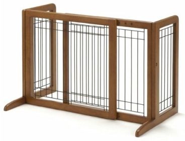 Small Bay Isle Freestanding Pet Gate (Option: Regular)