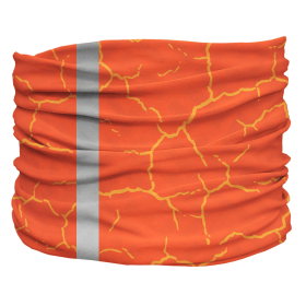 Smash Crackle Orange Pup Scruff (Color: Orange, size: 3XL)