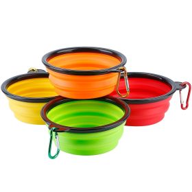 Dog Water Station (Option: 4 Pcs Bpa Free Travel Dog Bowl Foldable Cat Dog Food Water Bowl, size: )