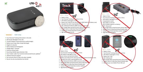 Wireless Real Time GPS Tracking Device W/ Geo Fence + GPS card SIM (Default: Default)