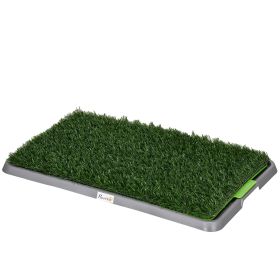 Artificial Grass Pee Pad for Dogs Potty Training, 26" x 16", Green (Option: 2 Packs)